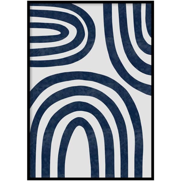 Poster - Abstract grow blue