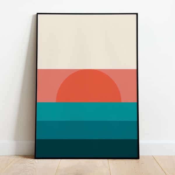 Poster - Abstract sunset