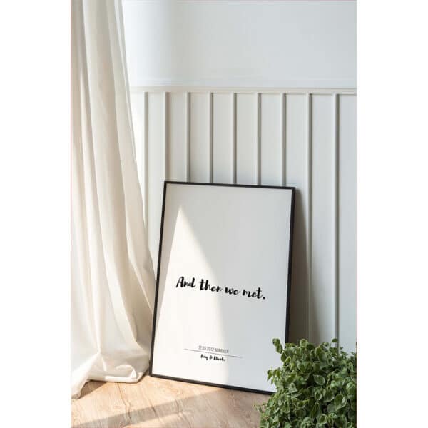 Poster - And then we met - Afbeelding 2