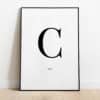 Poster - Letter Sierlijk - Afbeelding 3