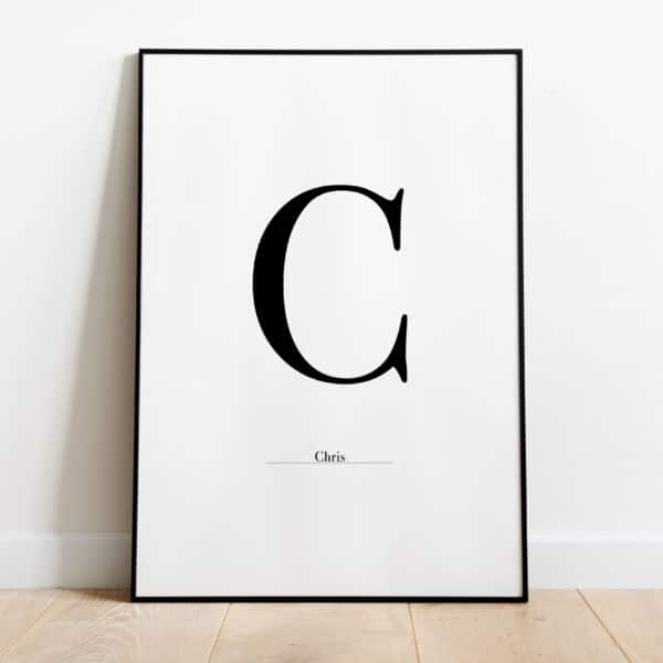 Poster - Letter Sierlijk - Afbeelding 3