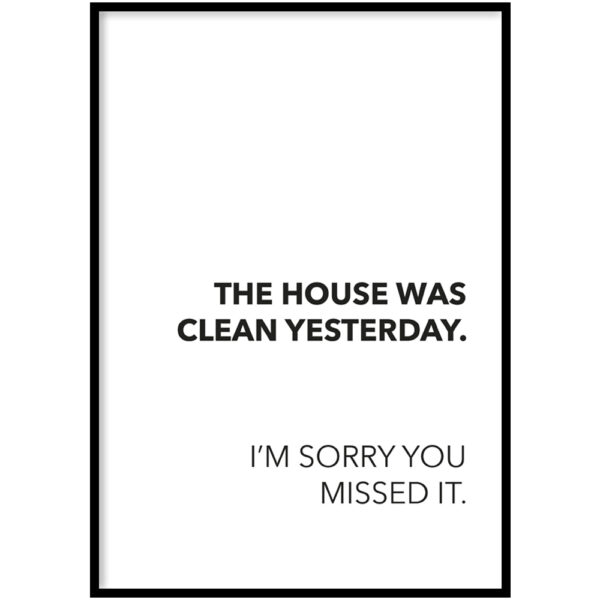 Poster - Clean house