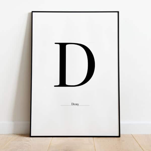 Poster - Letter Sierlijk - Afbeelding 4