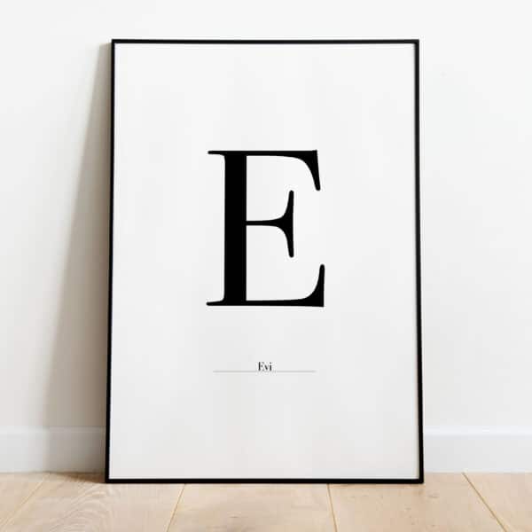 Poster - Letter Sierlijk - Afbeelding 5
