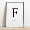 Poster - Letter Sierlijk - Afbeelding 6