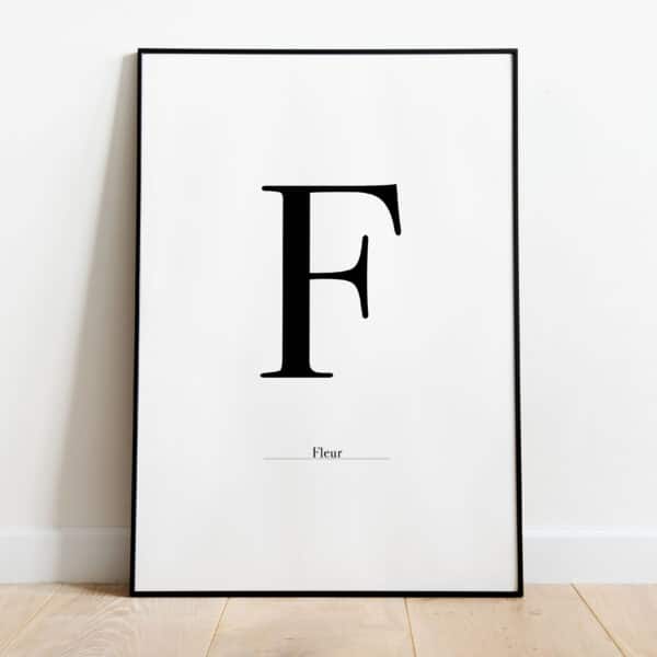 Poster - Letter Sierlijk - Afbeelding 6