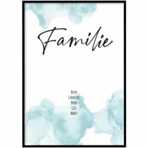 Poster - Familie