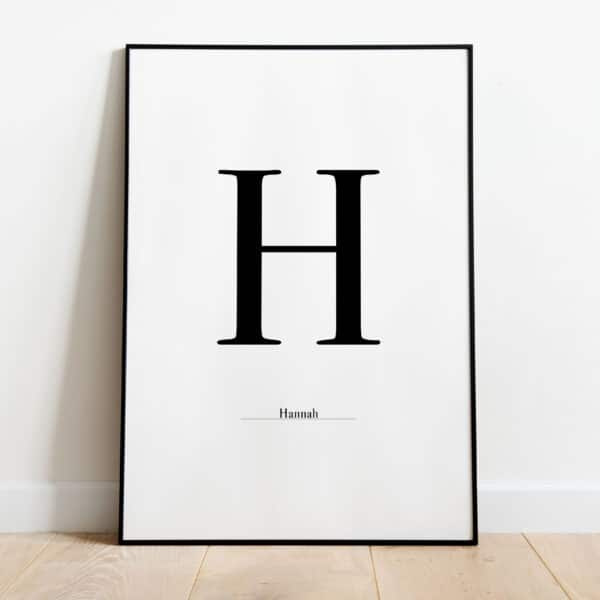 Poster - Letter Sierlijk - Afbeelding 8