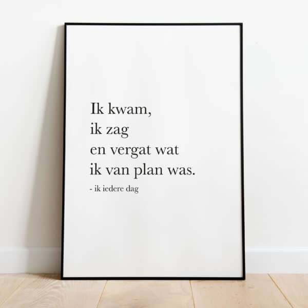 Poster - Ik iedere dag