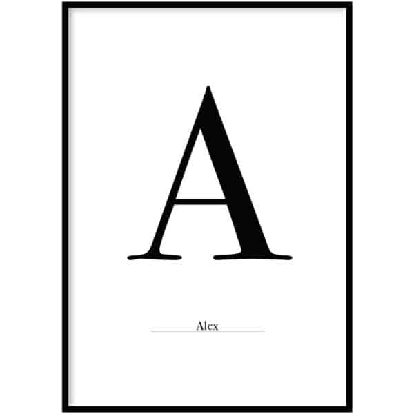 Poster - Letter Sierlijk