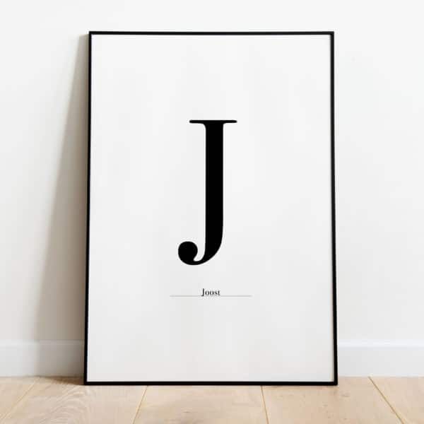 Poster - Letter Sierlijk - Afbeelding 10