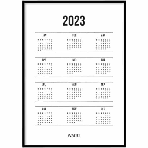 Poster - jaarkalener 2023