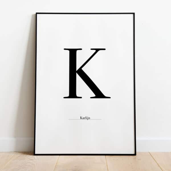 Poster - Letter Sierlijk - Afbeelding 11