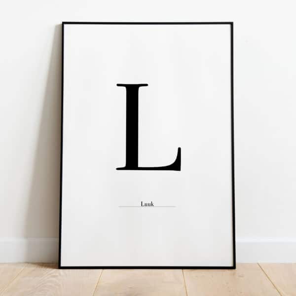 Poster - Letter Sierlijk - Afbeelding 12