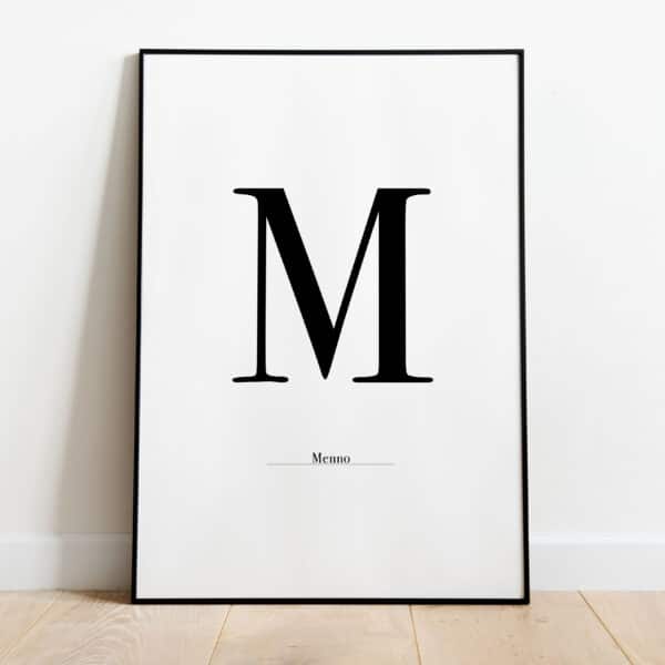 Poster - Letter Sierlijk - Afbeelding 13