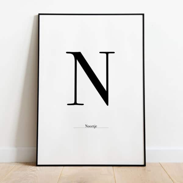 Poster - Letter Sierlijk - Afbeelding 14