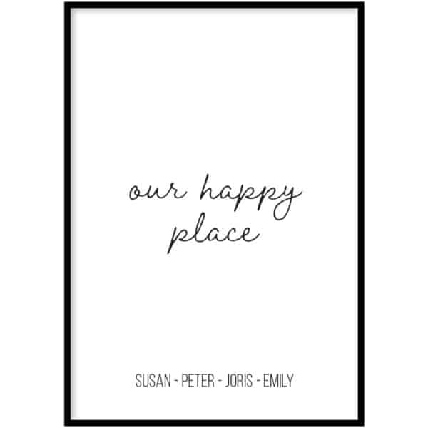 Poster - Our happy place