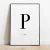 Poster - Letter Sierlijk - Afbeelding 16