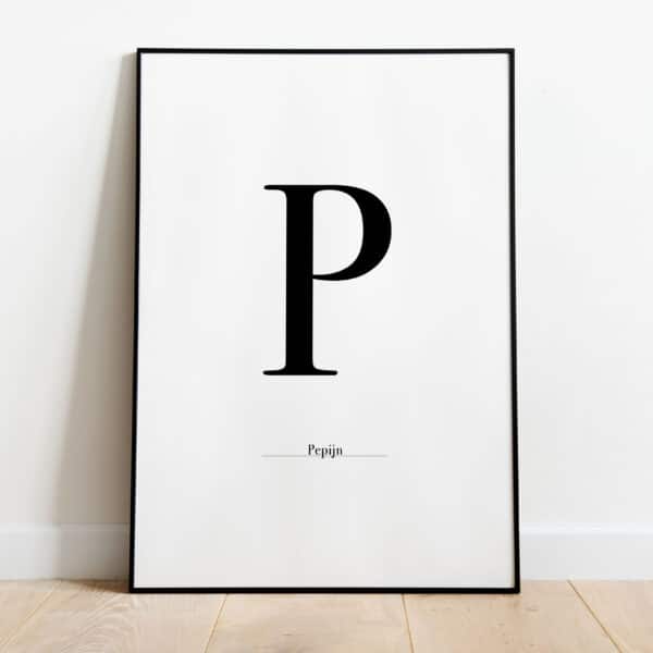 Poster - Letter Sierlijk - Afbeelding 16