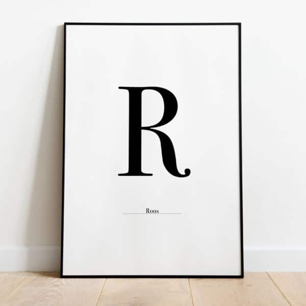 Poster - Letter Sierlijk - Afbeelding 18