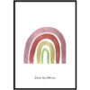 Poster - Roze regenboog