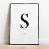 Poster - Letter Sierlijk - Afbeelding 19