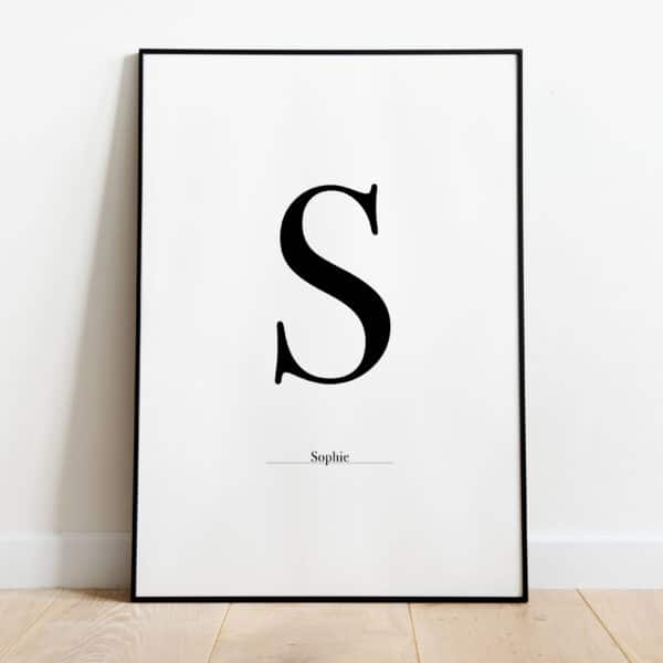 Poster - Letter Sierlijk - Afbeelding 19