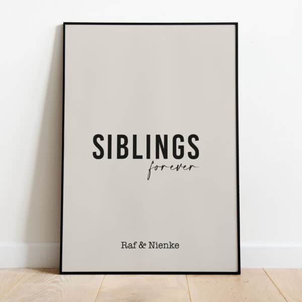 Poster - Siblings forever