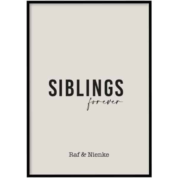 Poster - Siblings forever