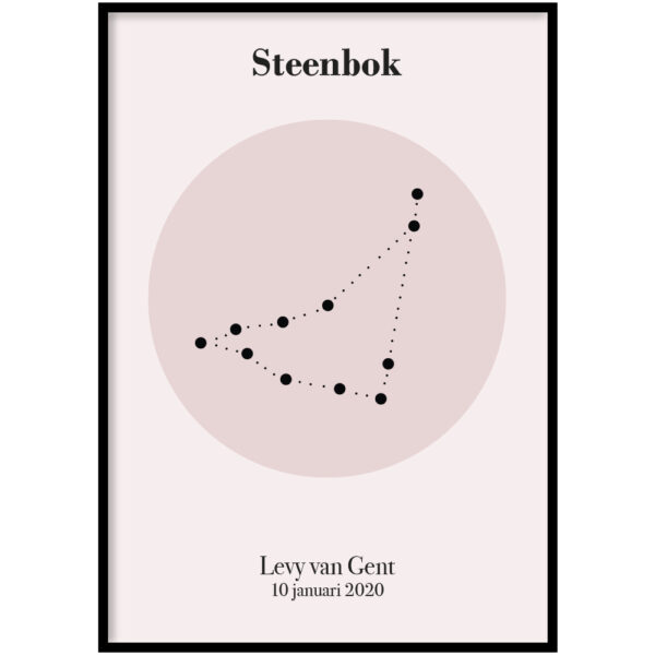 Poster - Sterrenbeeld Pink