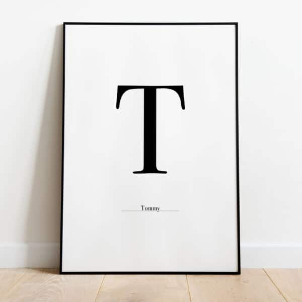 Poster - Letter Sierlijk - Afbeelding 20
