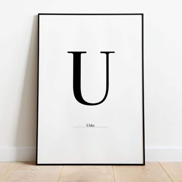 Poster - Letter Sierlijk - Afbeelding 21