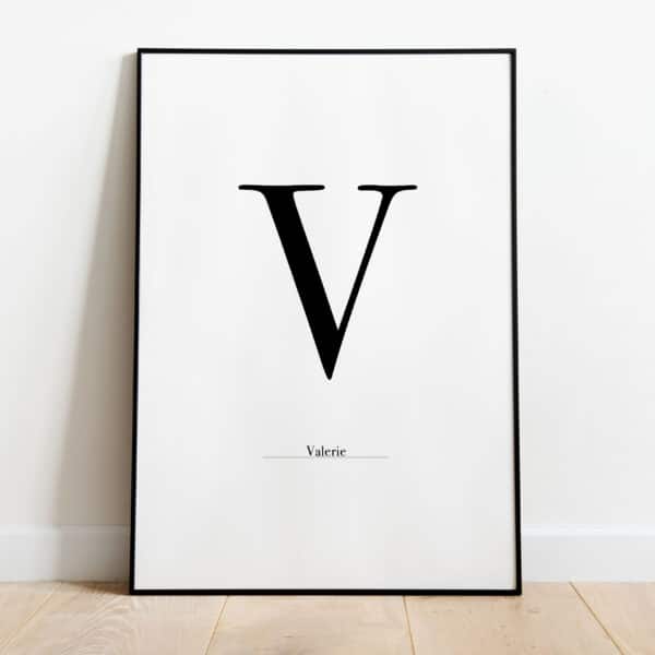 Poster - Letter Sierlijk - Afbeelding 22
