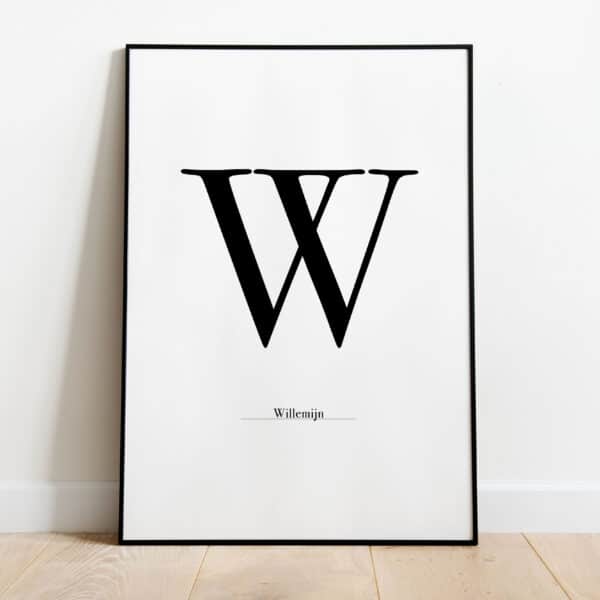 Poster - Letter Sierlijk - Afbeelding 23