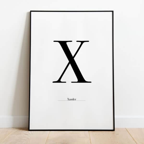 Poster - Letter Sierlijk - Afbeelding 24