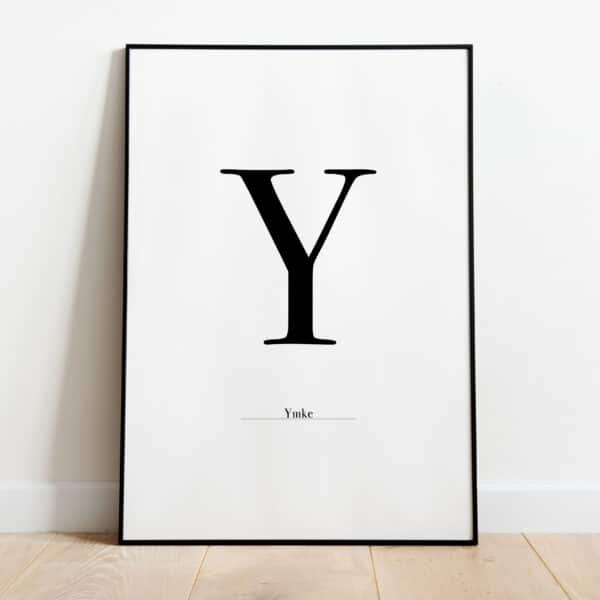 Poster - Letter Sierlijk - Afbeelding 25