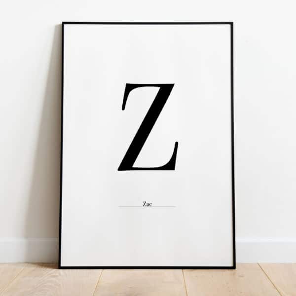 Poster - Letter Sierlijk - Afbeelding 26