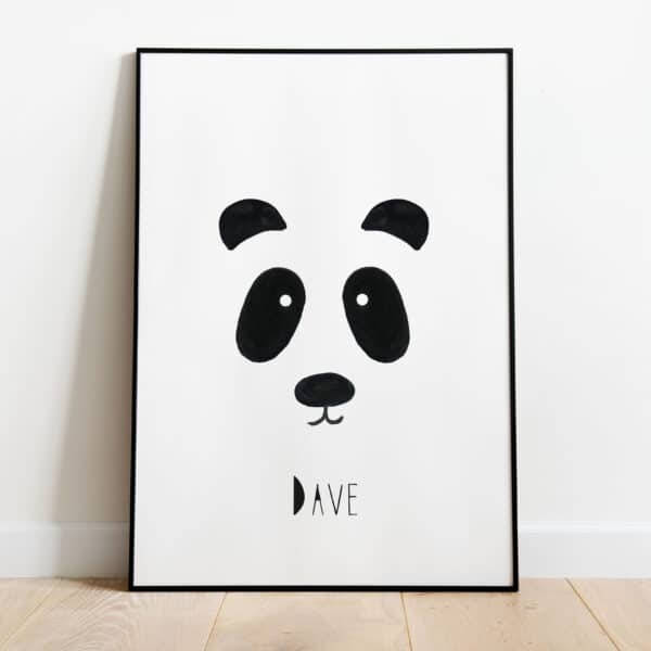 Poster - Gepersonaliseerde panda