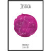 Poster - Sterrenbeeld Fuchsia