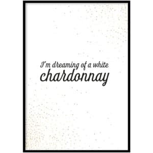 Poster - Christmas Chardonnay