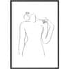 Poster - Line art woman