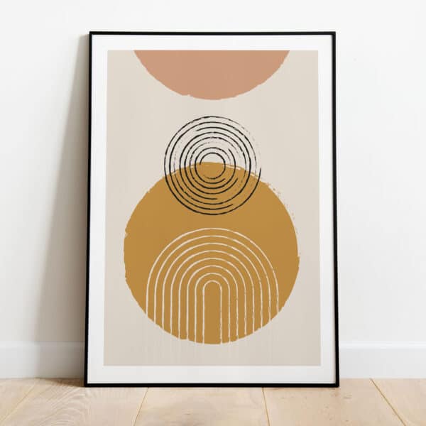 Poster - Abstract circle bow