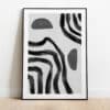 Poster - Abstract lines and semicircle