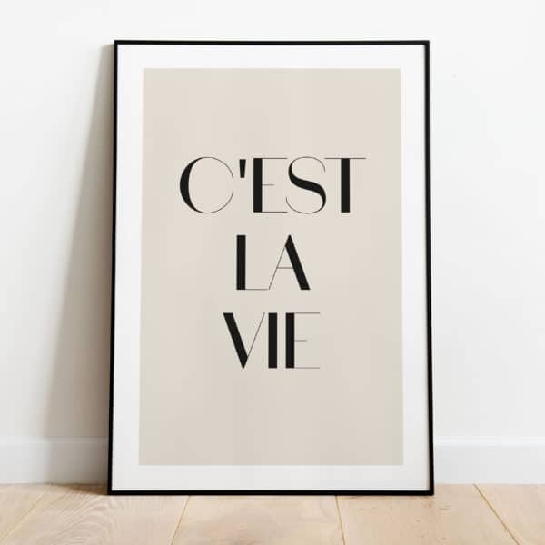 Poster - C'est la vie