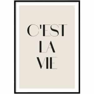 Poster - C'est la vie