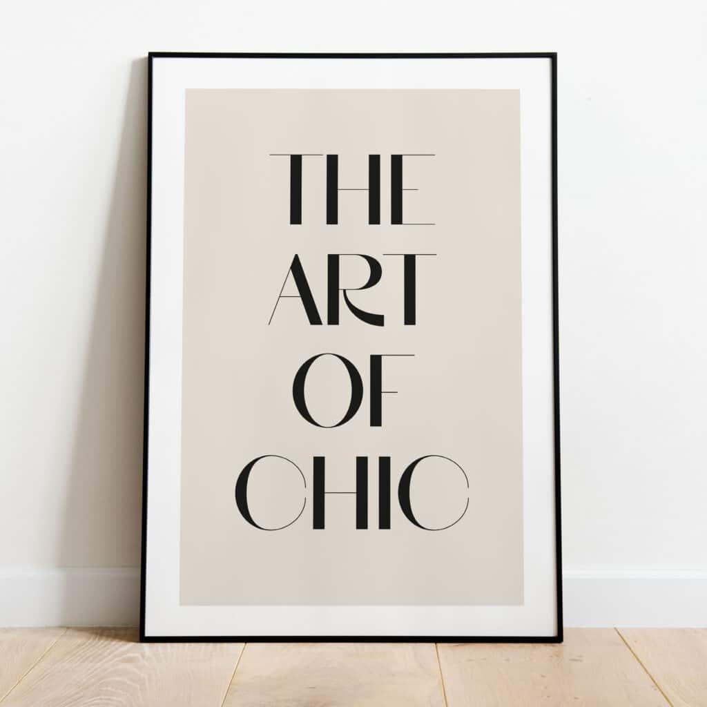 Poster - Chic | Wallll | Home poster | Snelle levering