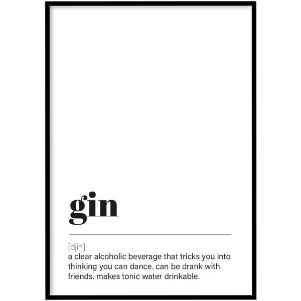 Poster - Gin