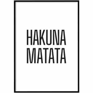 Poster - Hakuna matata