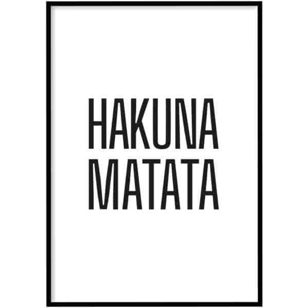 Poster - Hakuna matata