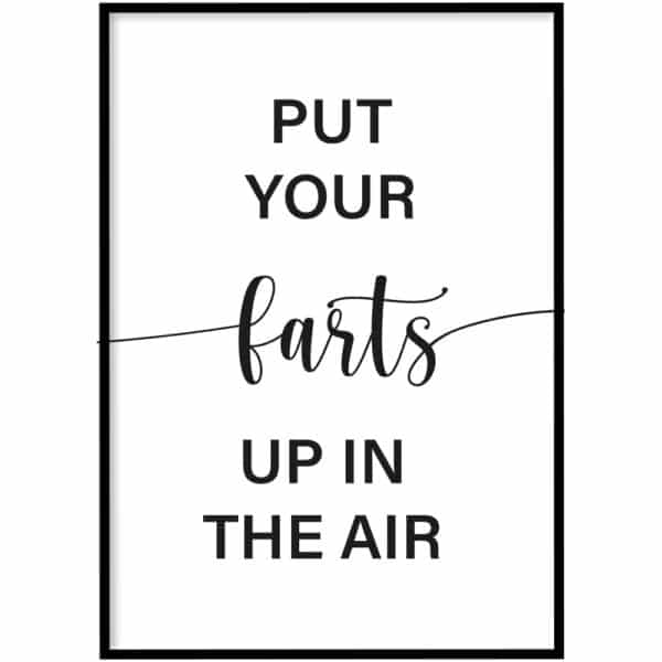 Poster farts air